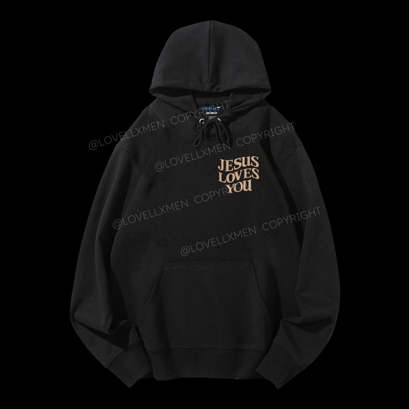 Jesus Loves You Unisex Drawstring Hoodie