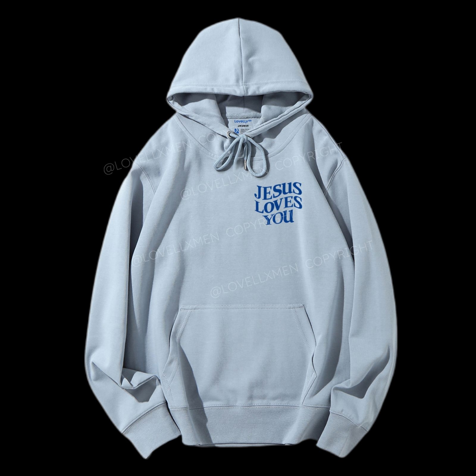 Jesus Loves You Unisex Drawstring Hoodie