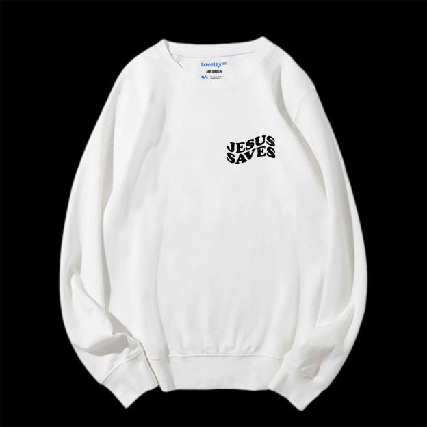 Jesus Saves Unisex Crewneck Sweatshirt