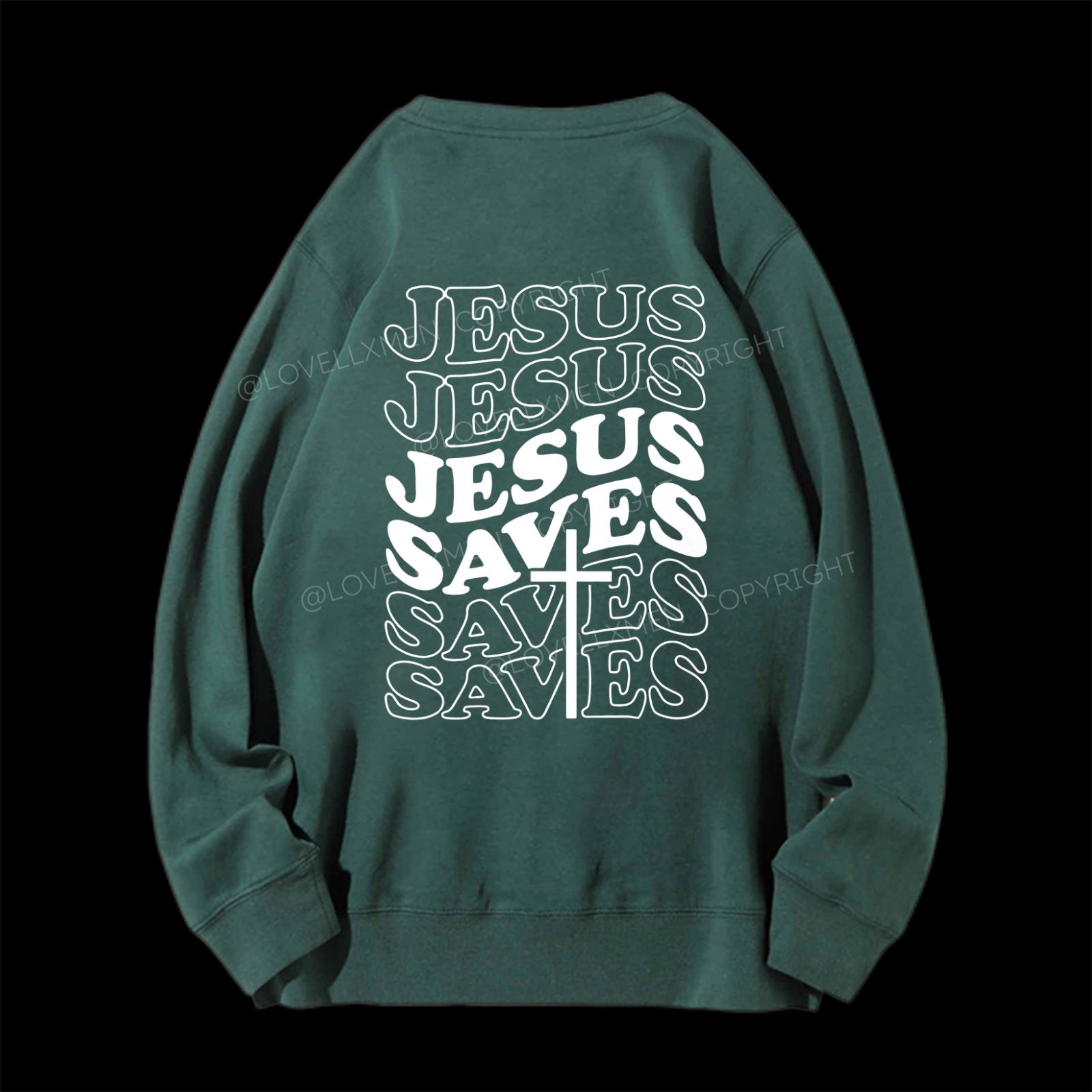 Jesus Saves Unisex Crewneck Sweatshirt