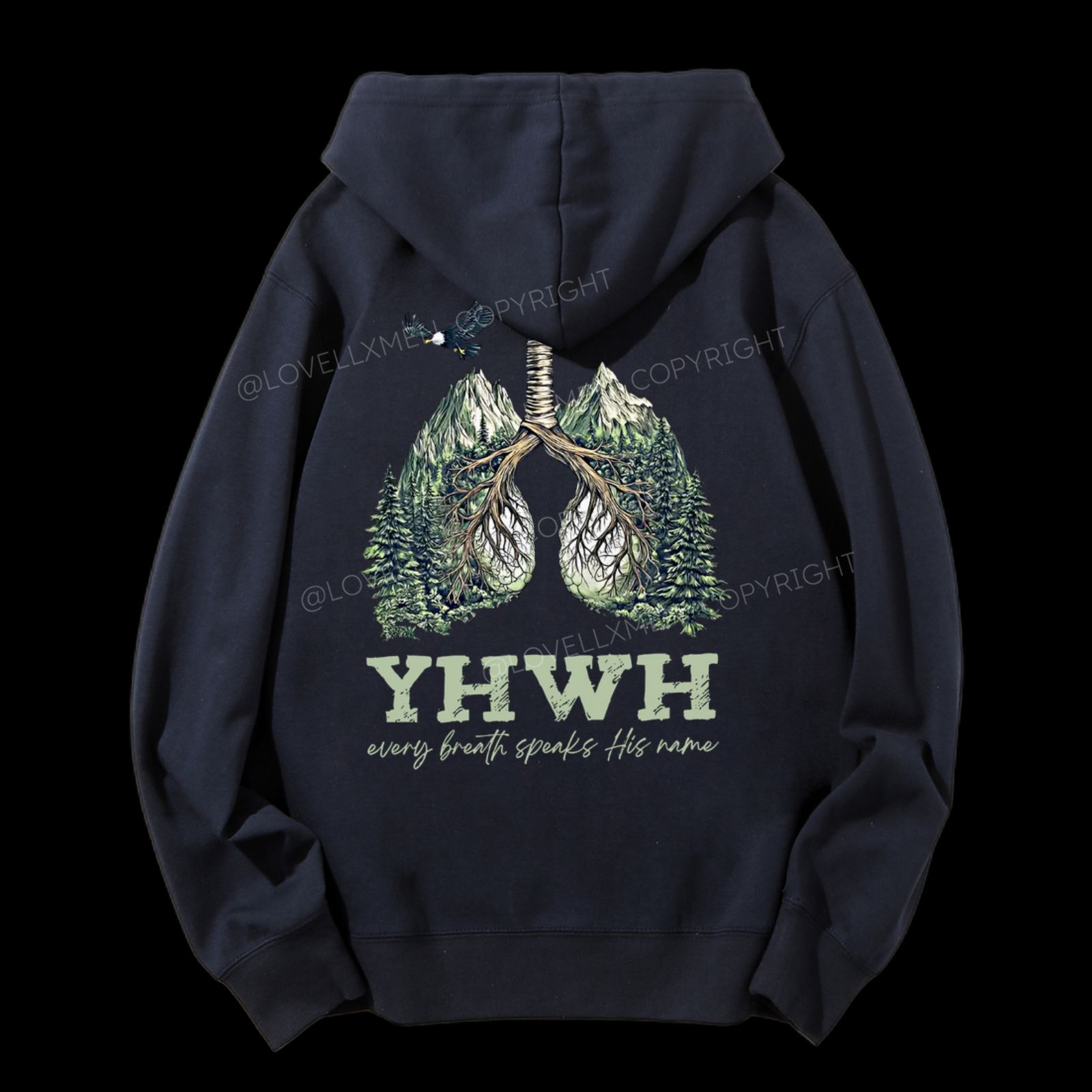 YHWH Unisex Drawstring Hoodie
