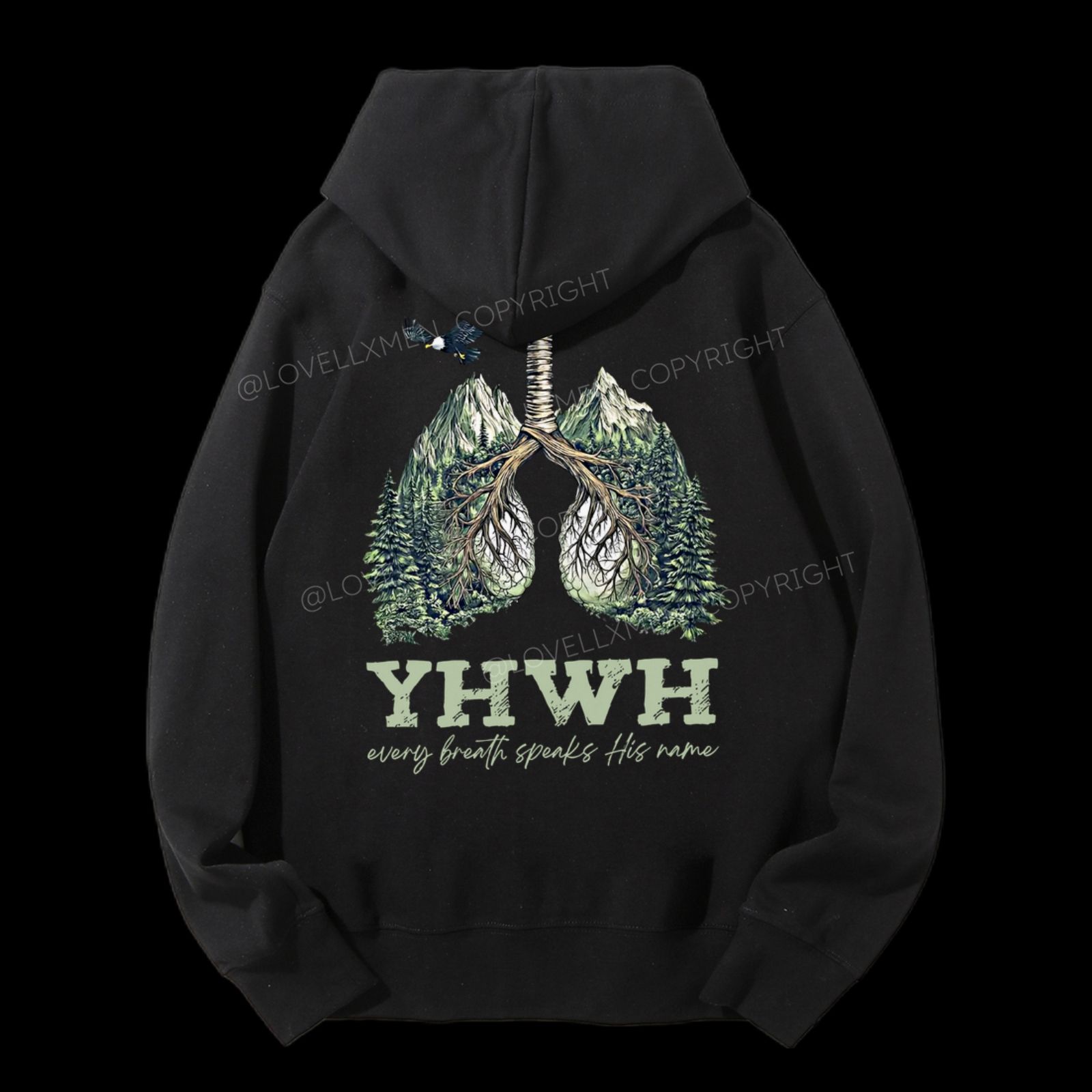 YHWH Unisex Drawstring Hoodie