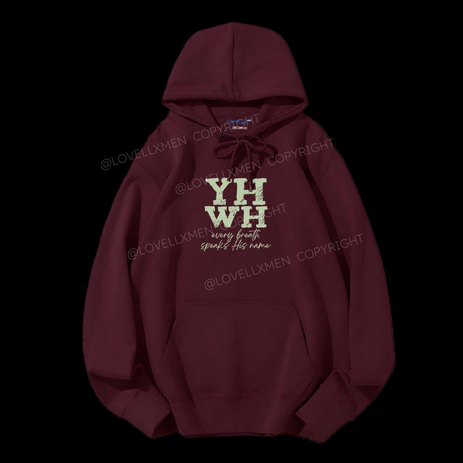 YHWH Unisex Drawstring Hoodie