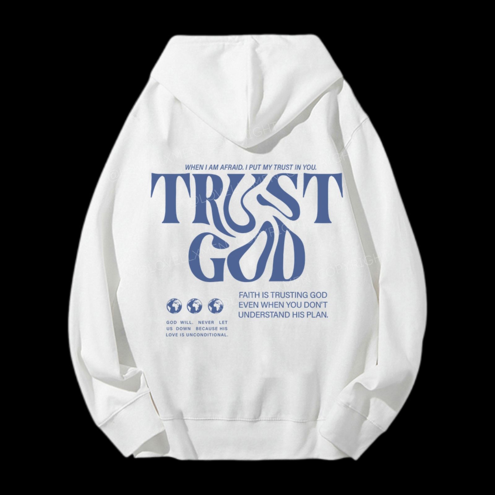 Trust In God Unisex Drawstring Hoodie