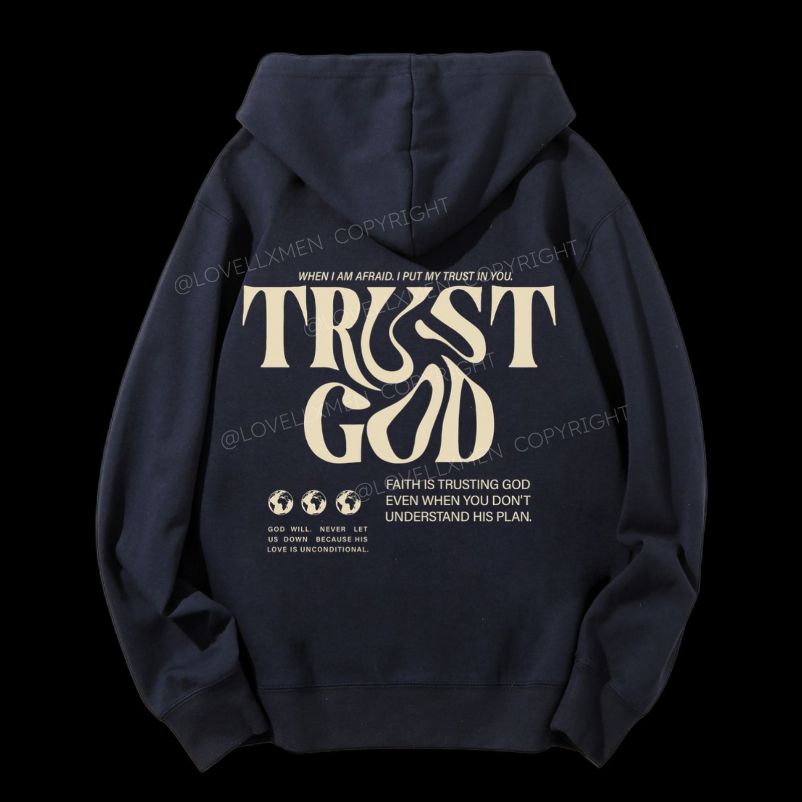 Trust In God Unisex Drawstring Hoodie