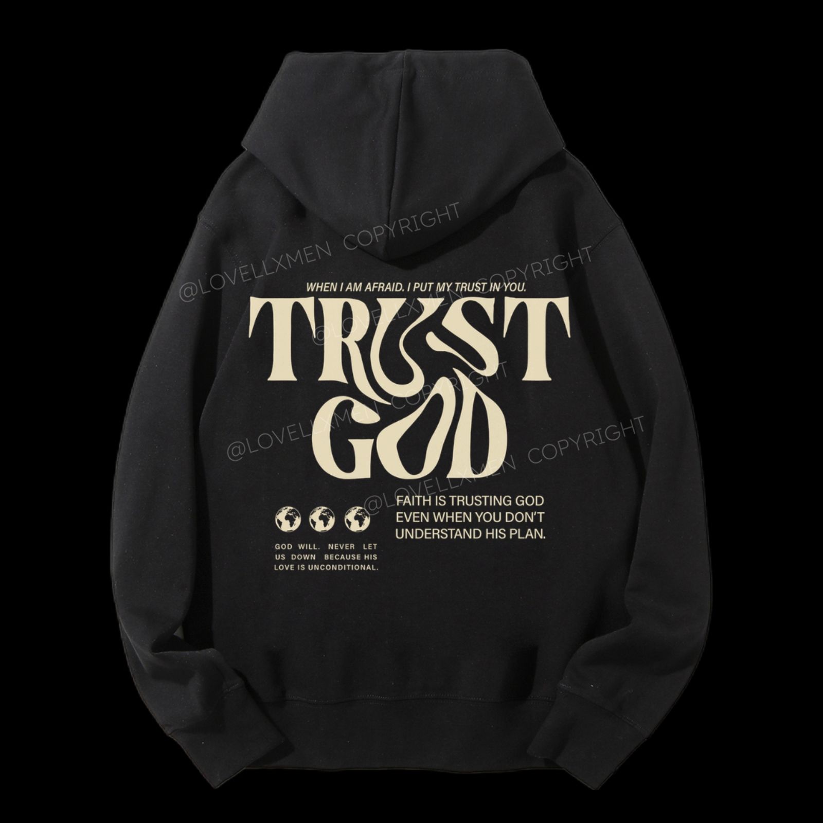 Trust In God Unisex Drawstring Hoodie