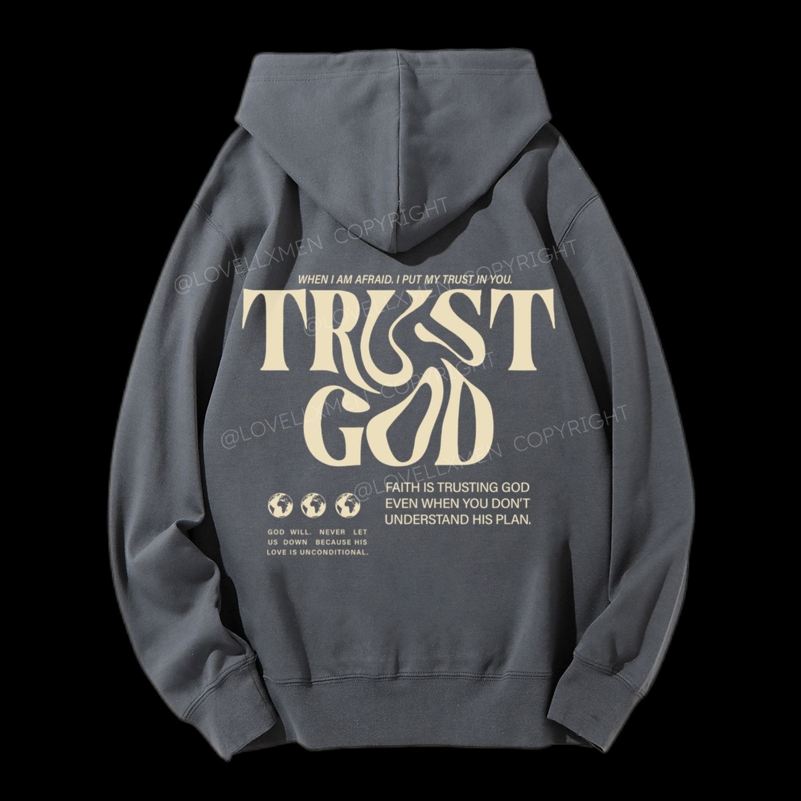 Trust In God Unisex Drawstring Hoodie