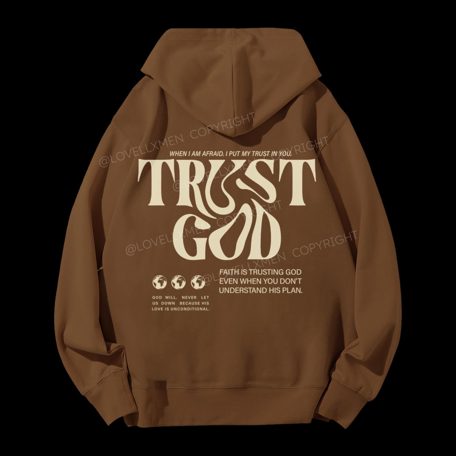Trust In God Unisex Drawstring Hoodie