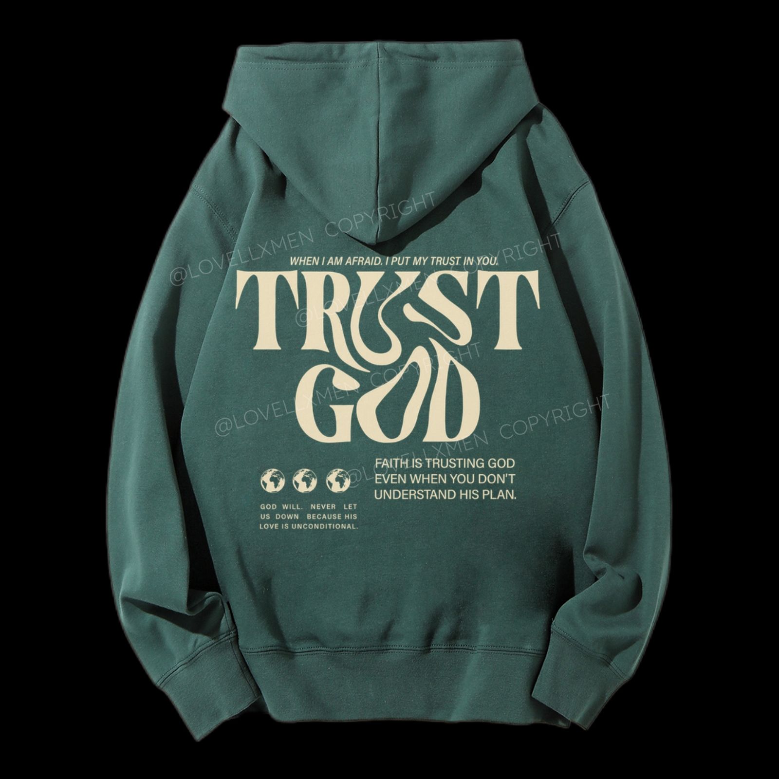 Trust In God Unisex Drawstring Hoodie