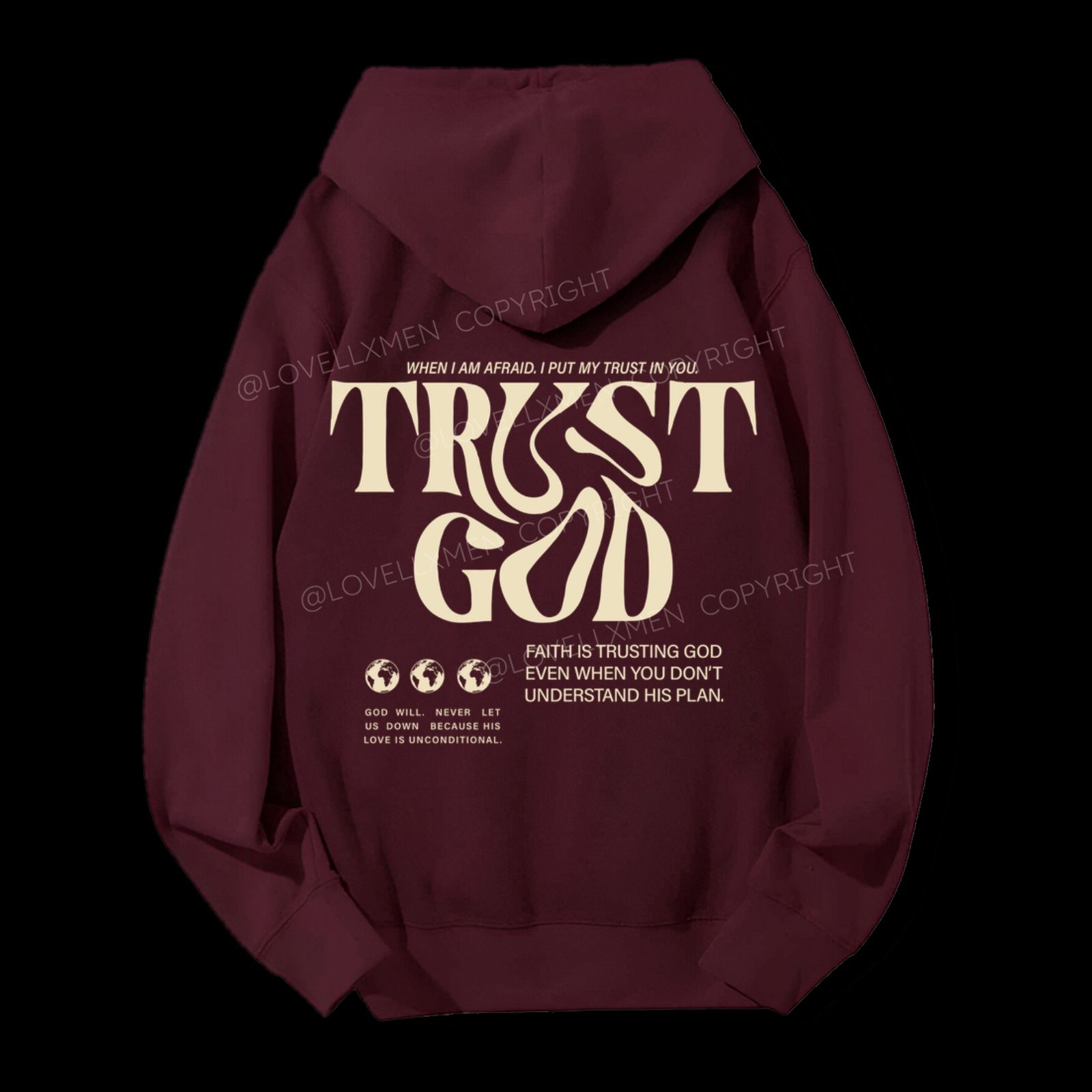 Trust In God Unisex Drawstring Hoodie