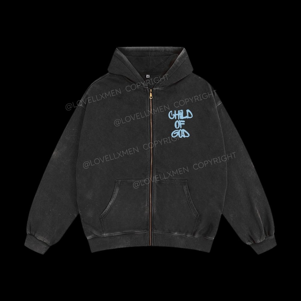 Washed Zip-Up Hoodie – LovellxMen