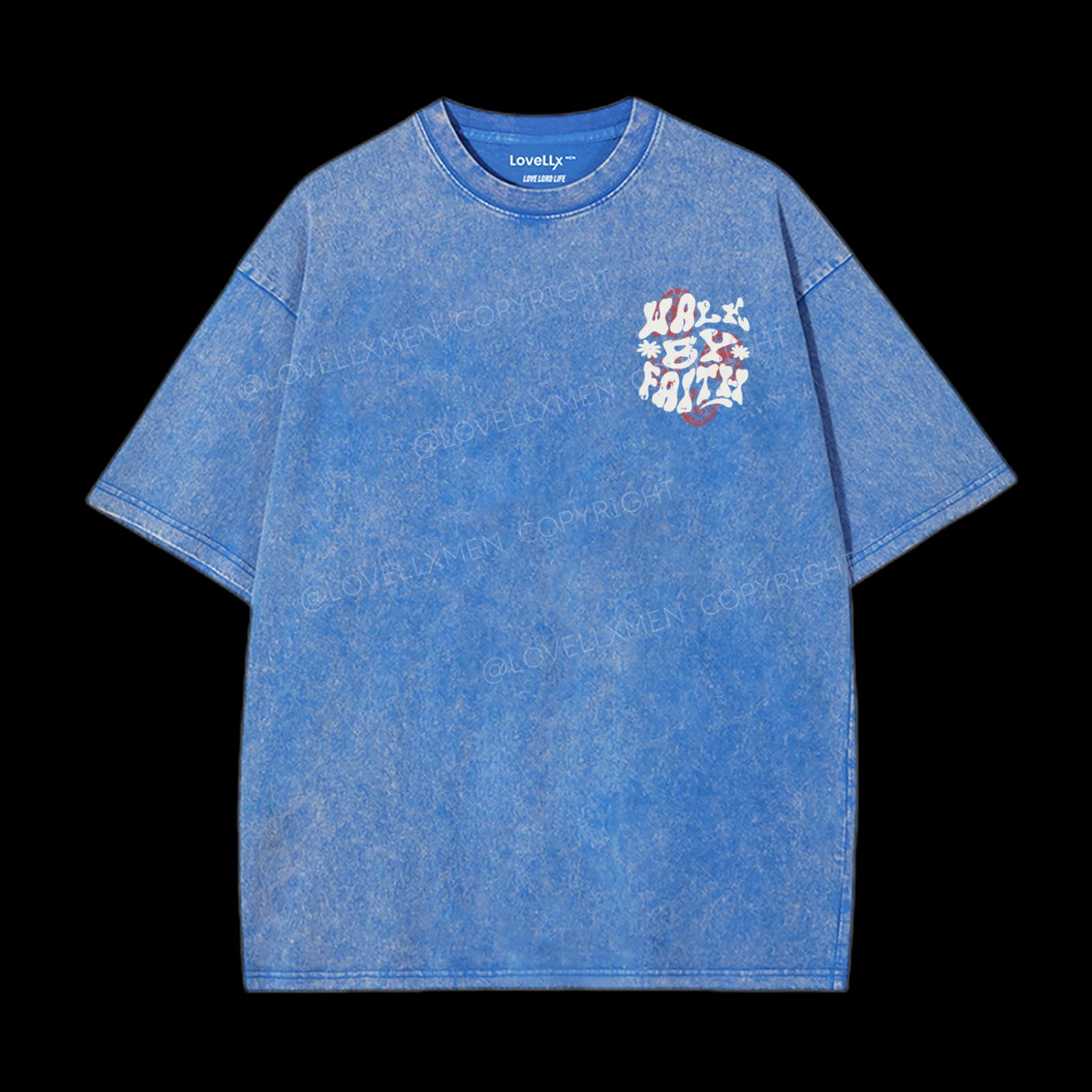 Walk By Faith Washed T-Shirt – LovellxMen