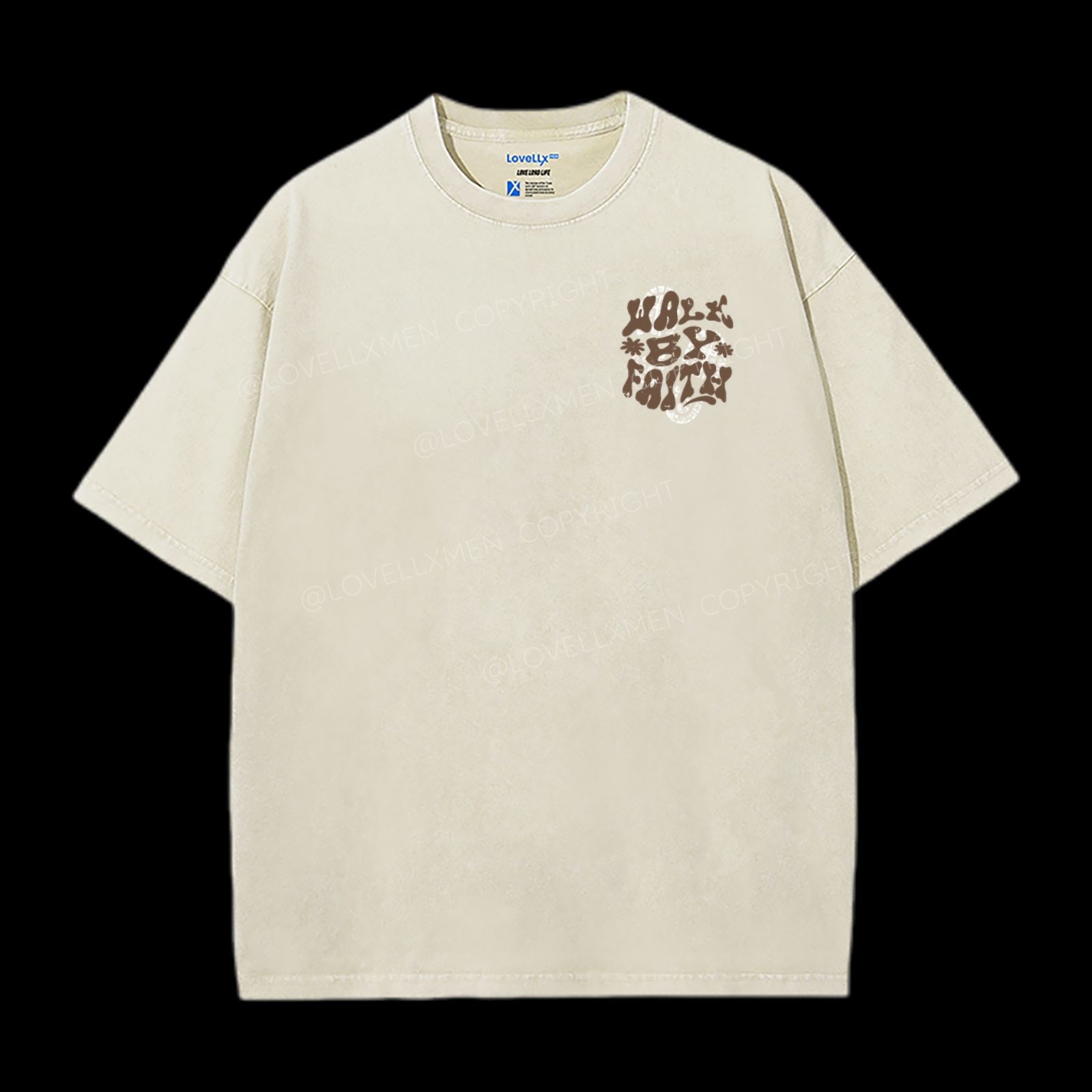 Walk By Faith Washed T-Shirt – LovellxMen