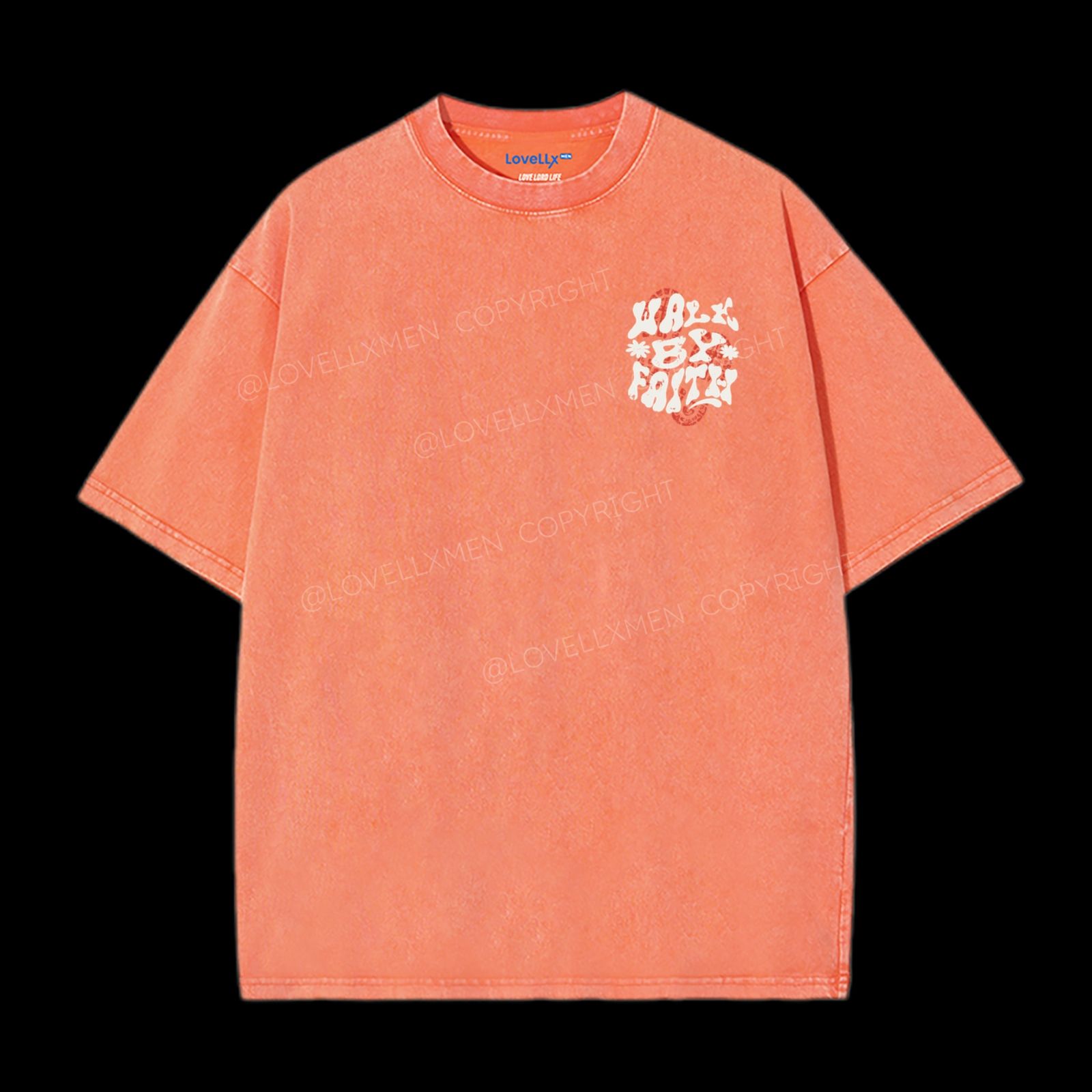 Walk By Faith Washed T-Shirt – LovellxMen