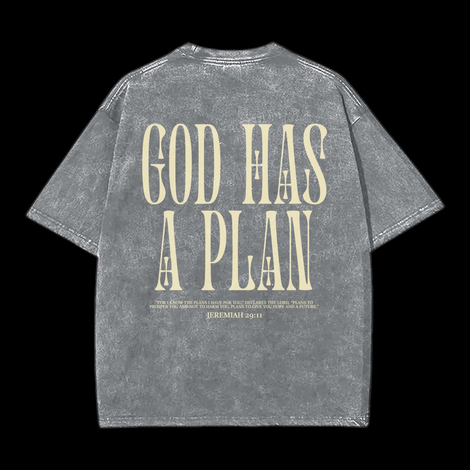 God Has A Plan Washed T-Shirt