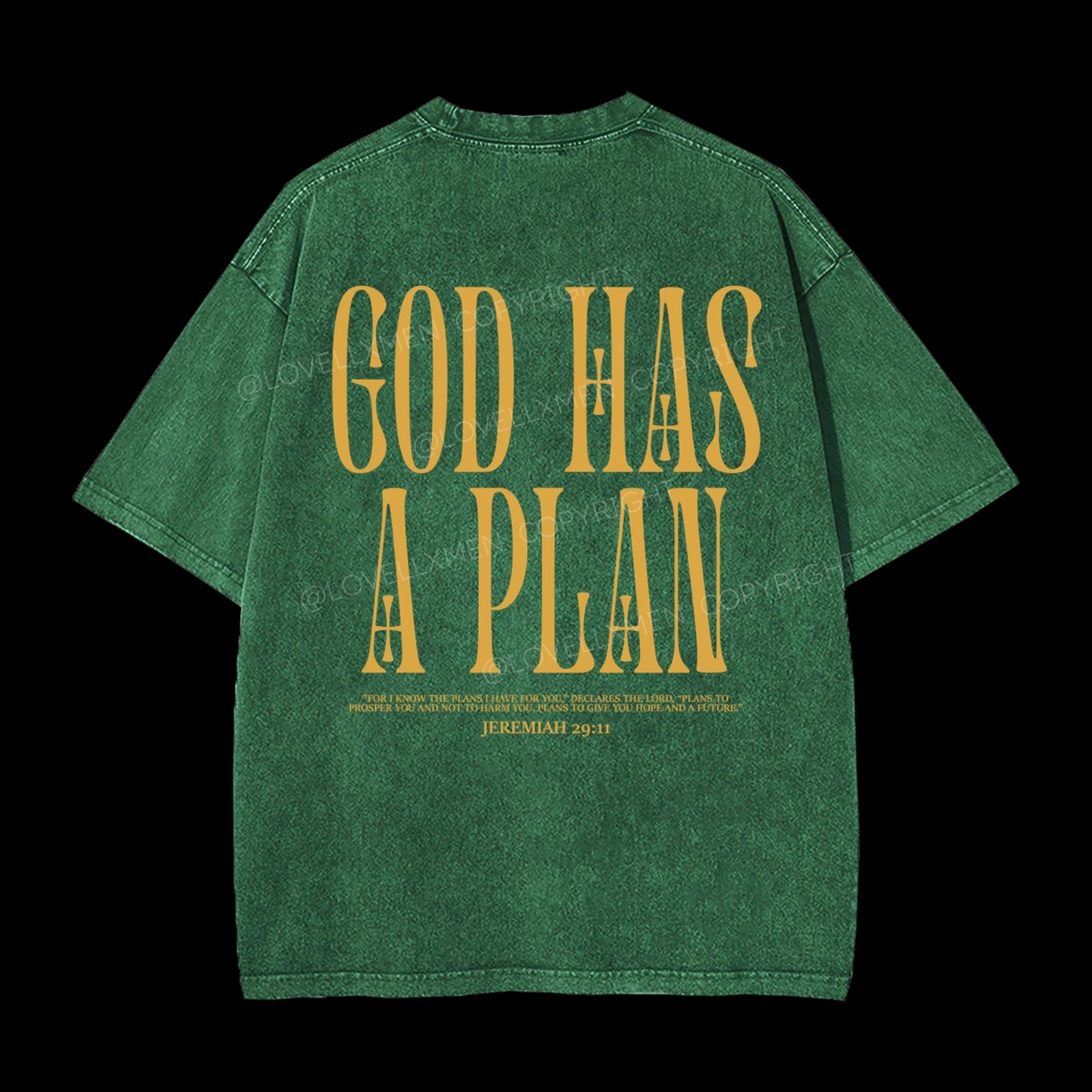 God Has A Plan Washed T-Shirt