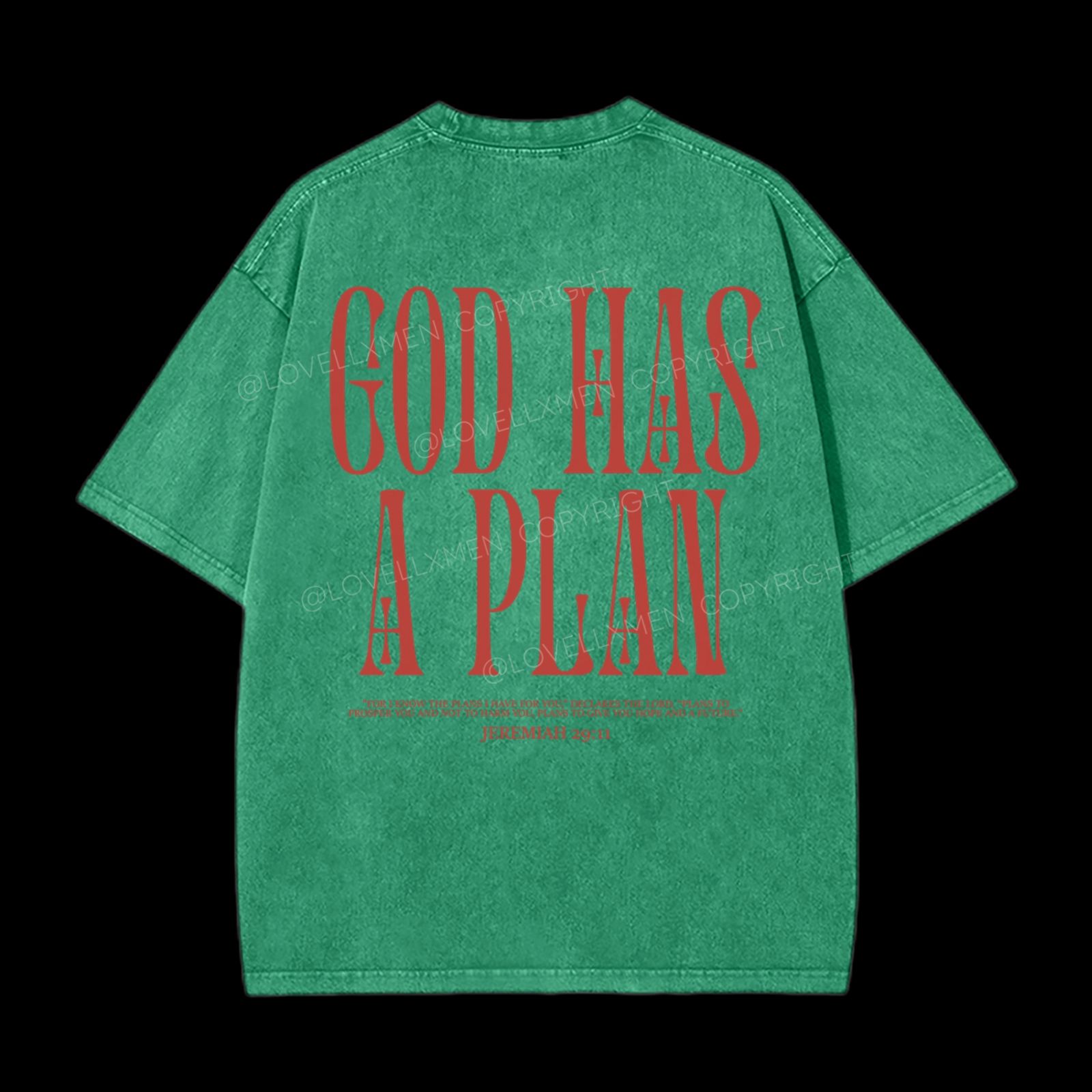 God Has A Plan Washed T-Shirt