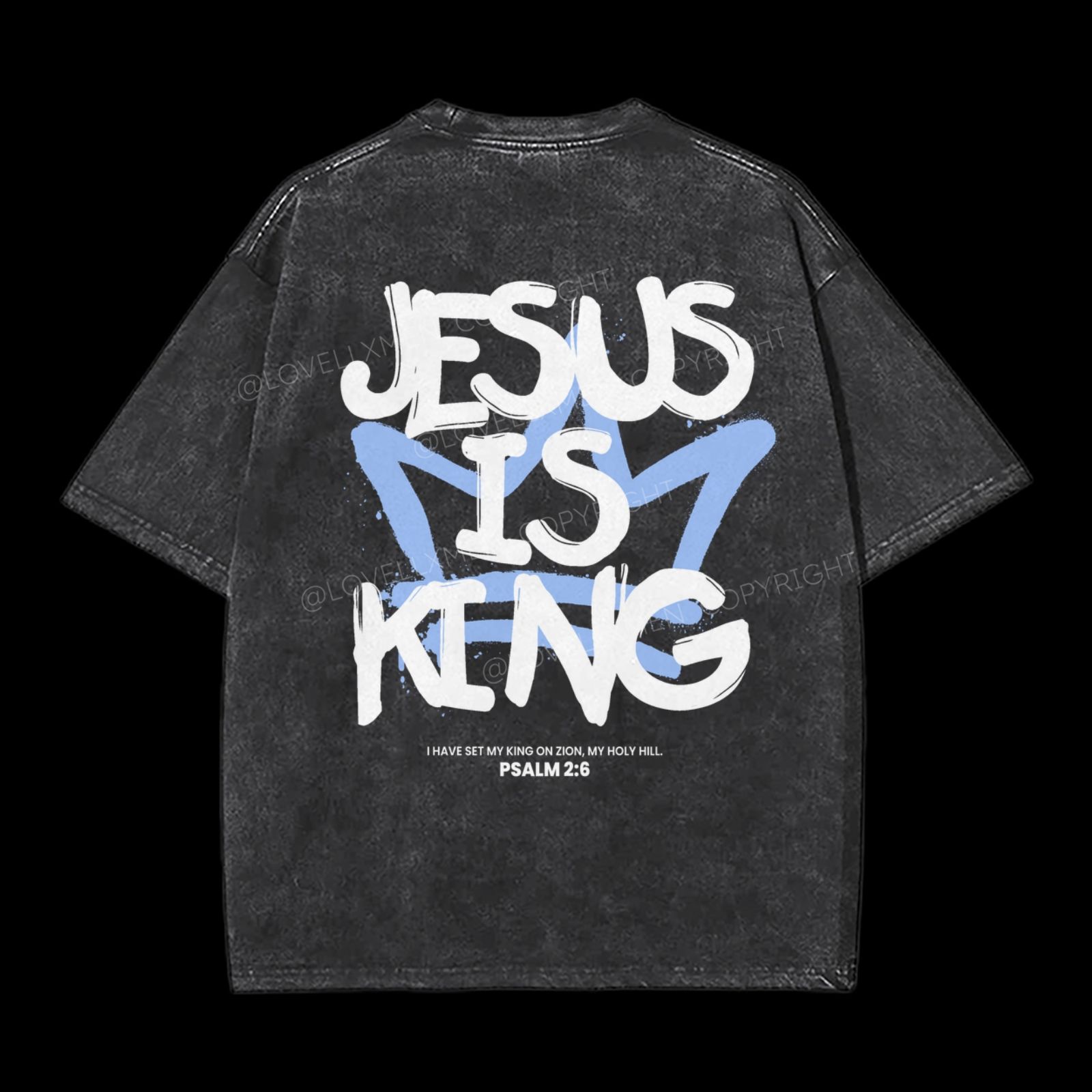 Jesus Is King Washed T-Shirt