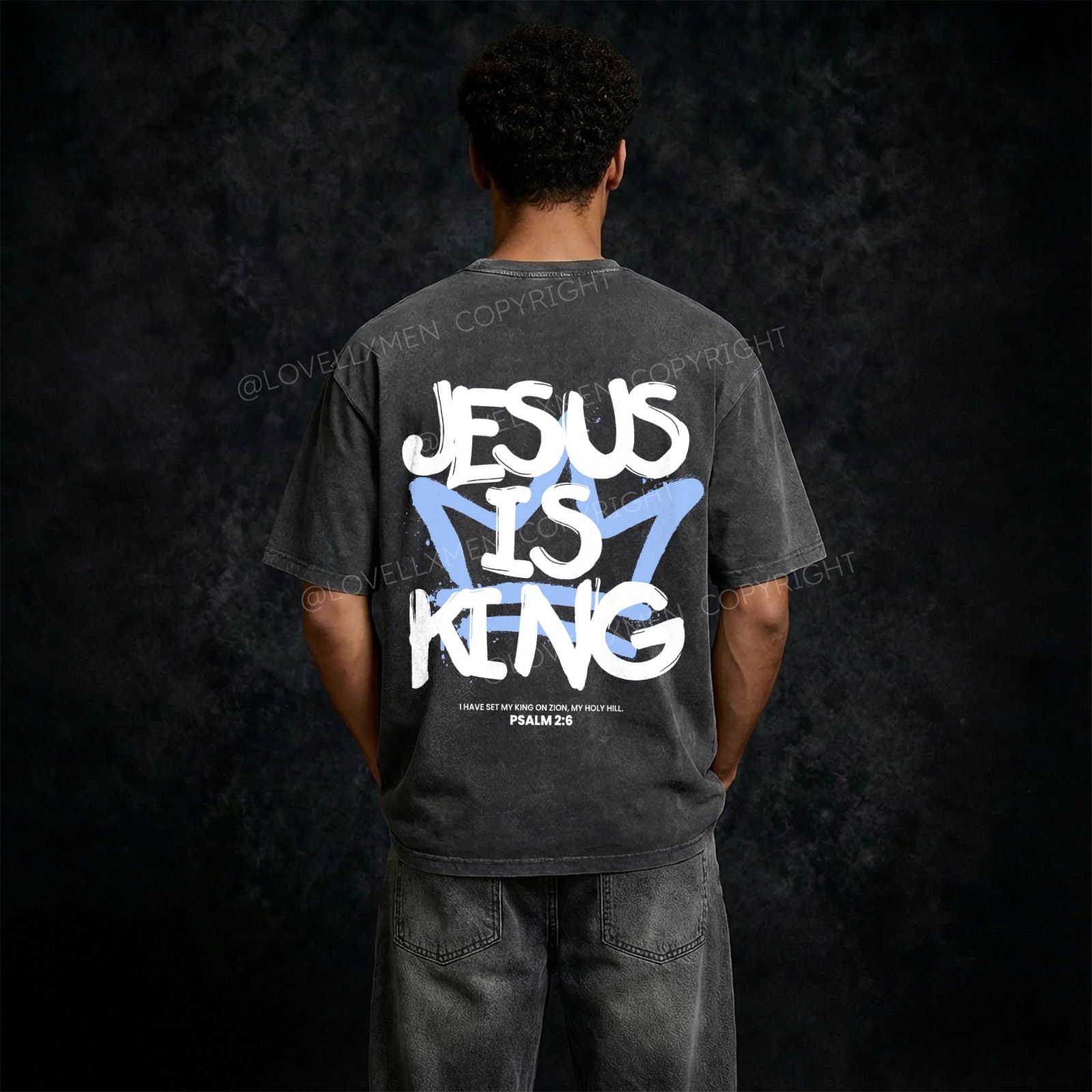 Jesus Is King Washed T-Shirt