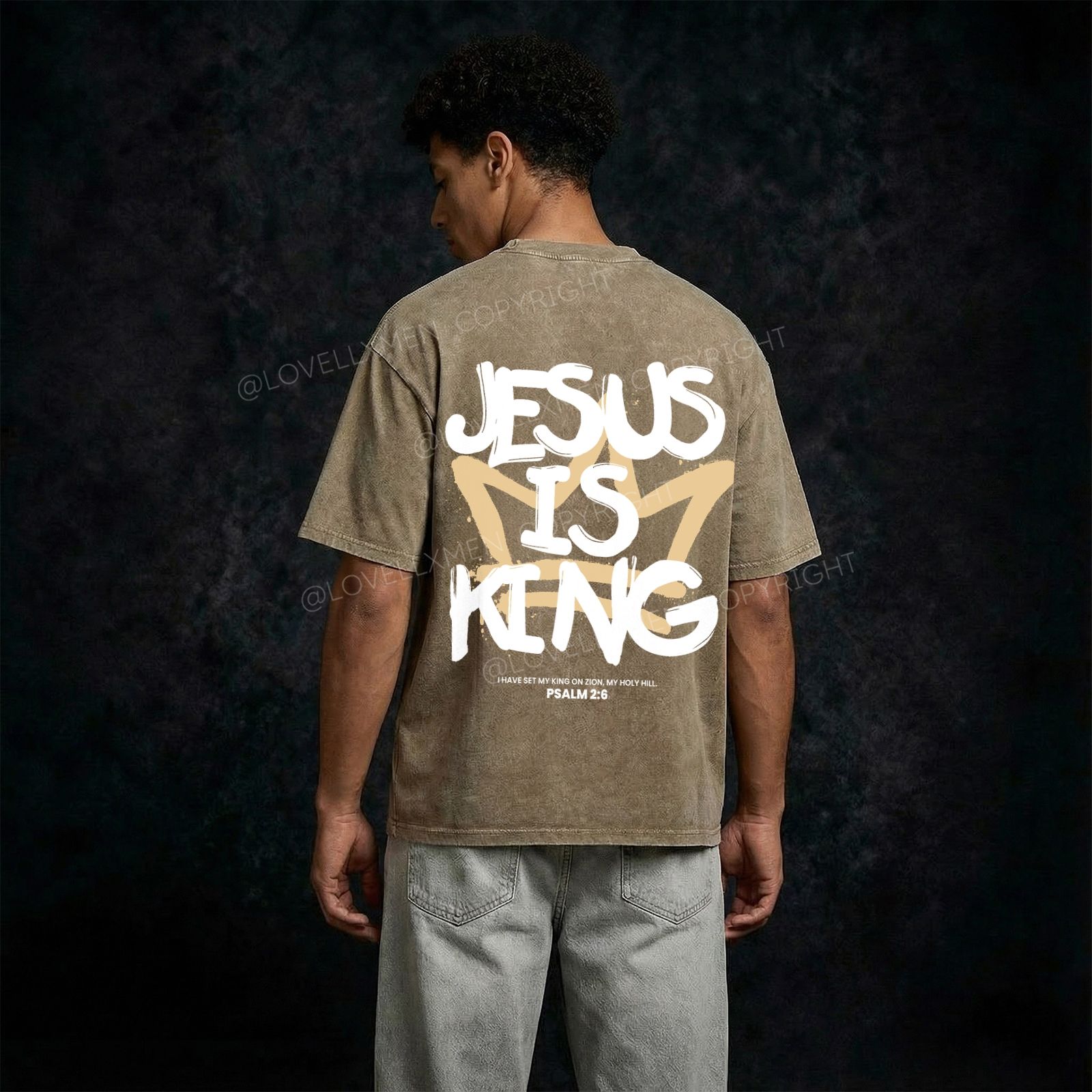 Jesus Is King Washed T-Shirt
