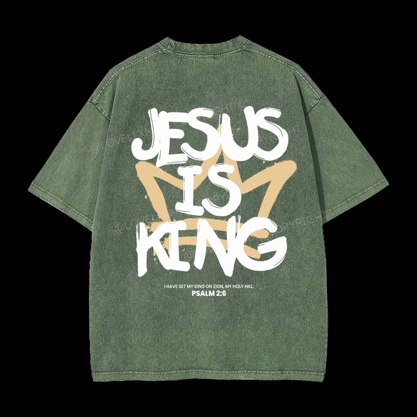 Jesus Is King Washed T-Shirt