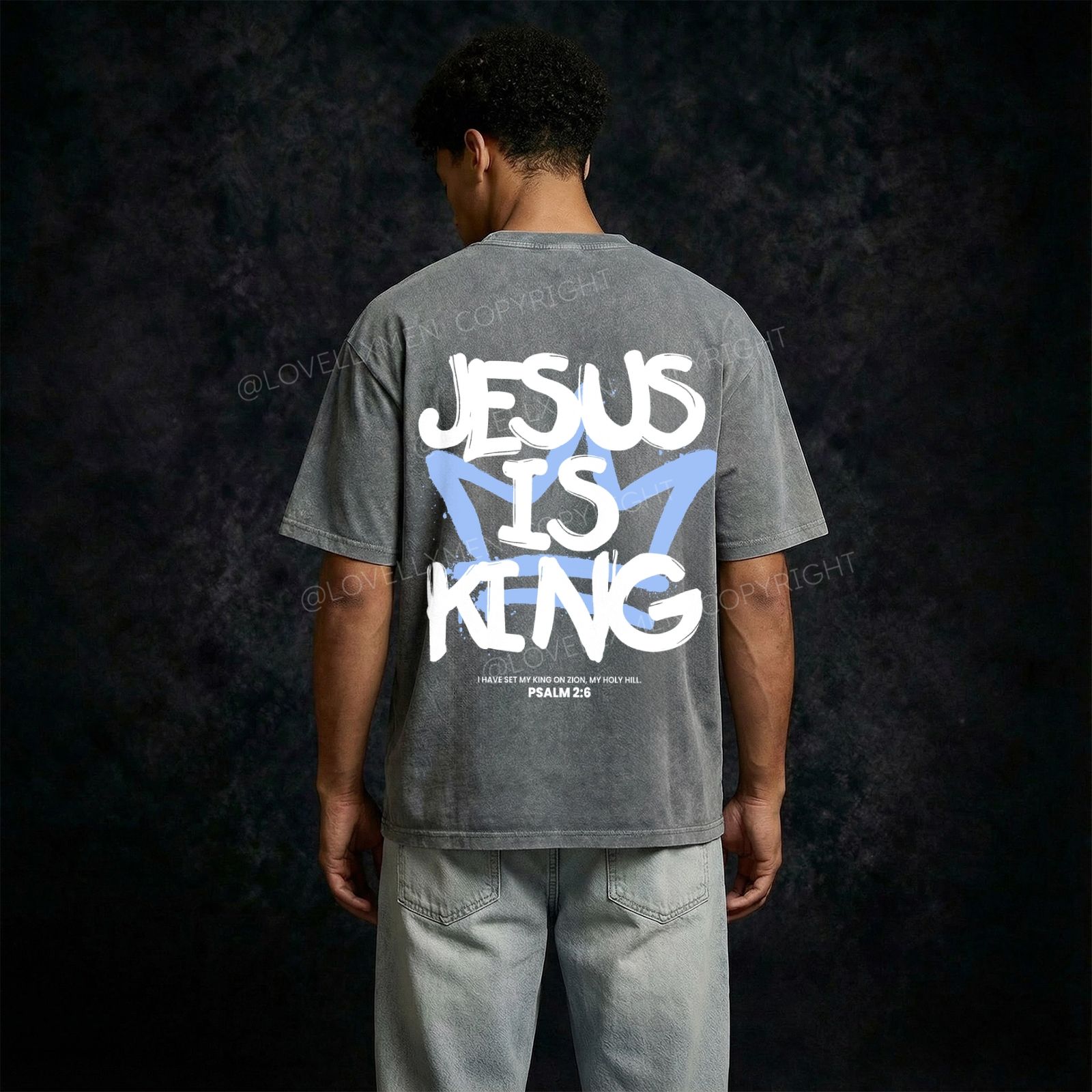 Jesus Is King Washed T-Shirt