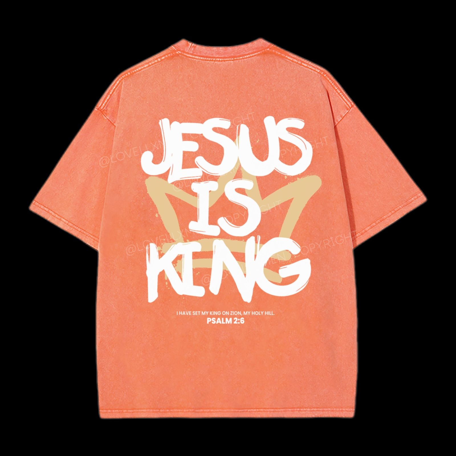 Jesus Is King Washed T-Shirt