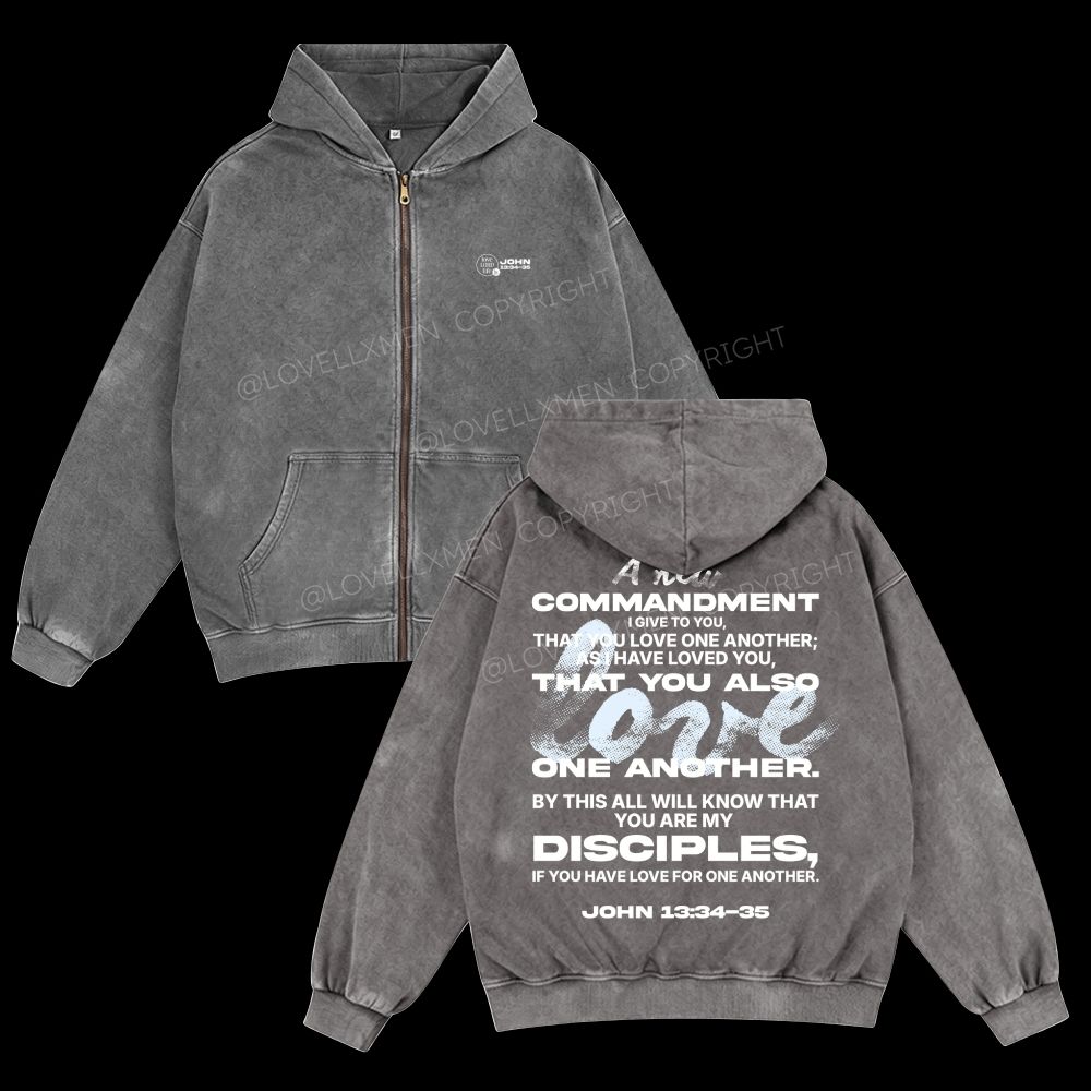 Washed Zip-Up Hoodie – LovellxMen