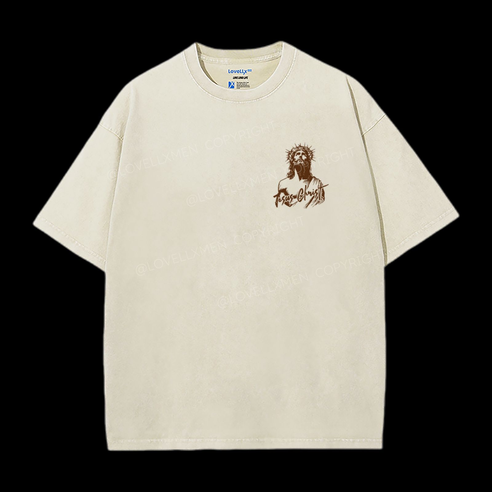 ★状態良★CG-2152 CHRISTIAN ES CTHDRL Savior Mens Short Sleeve Shirt Grey Beige MRSS207 – Shoe Palace