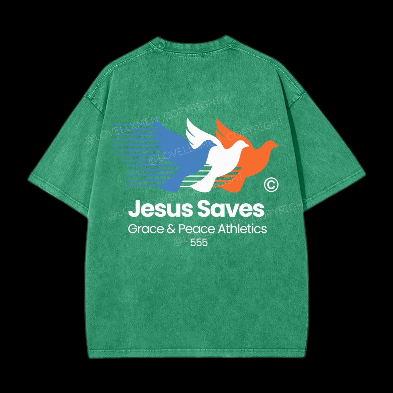 Jesus Saves Washed T-Shirt – LovellxMen