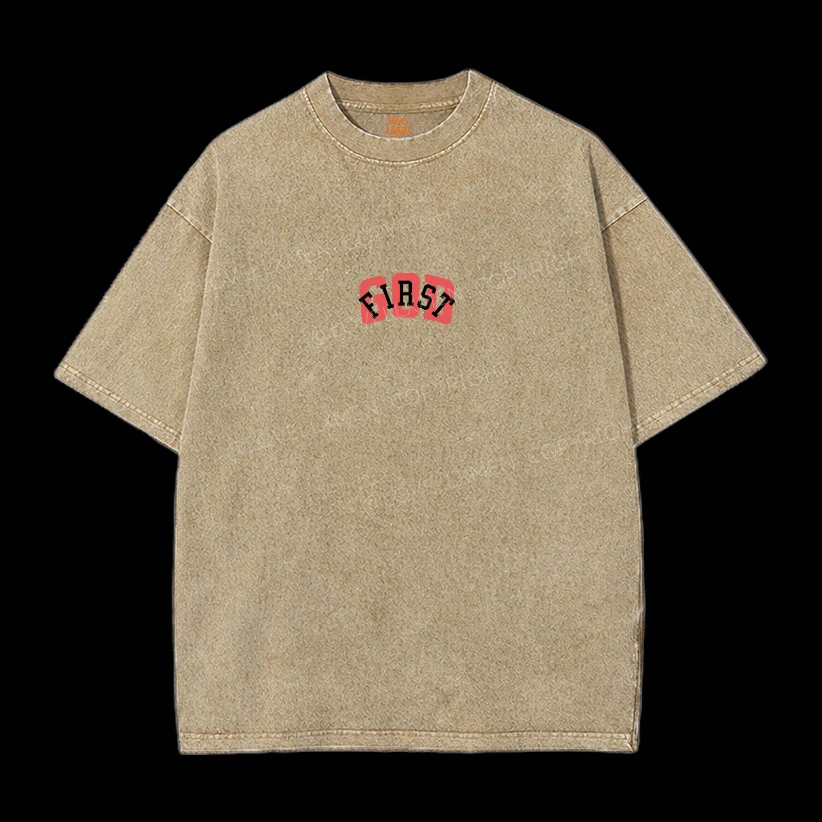 God First Washed T-Shirt – LovellxMen