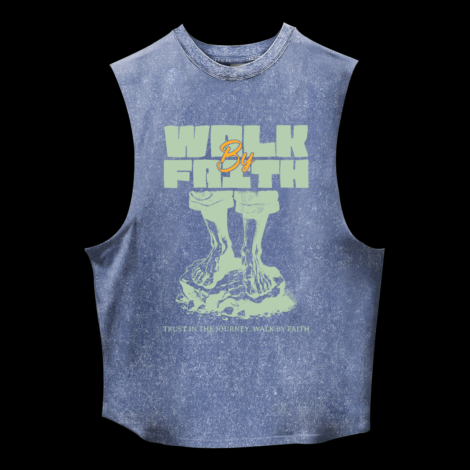 Walk By Faith Washed Tank