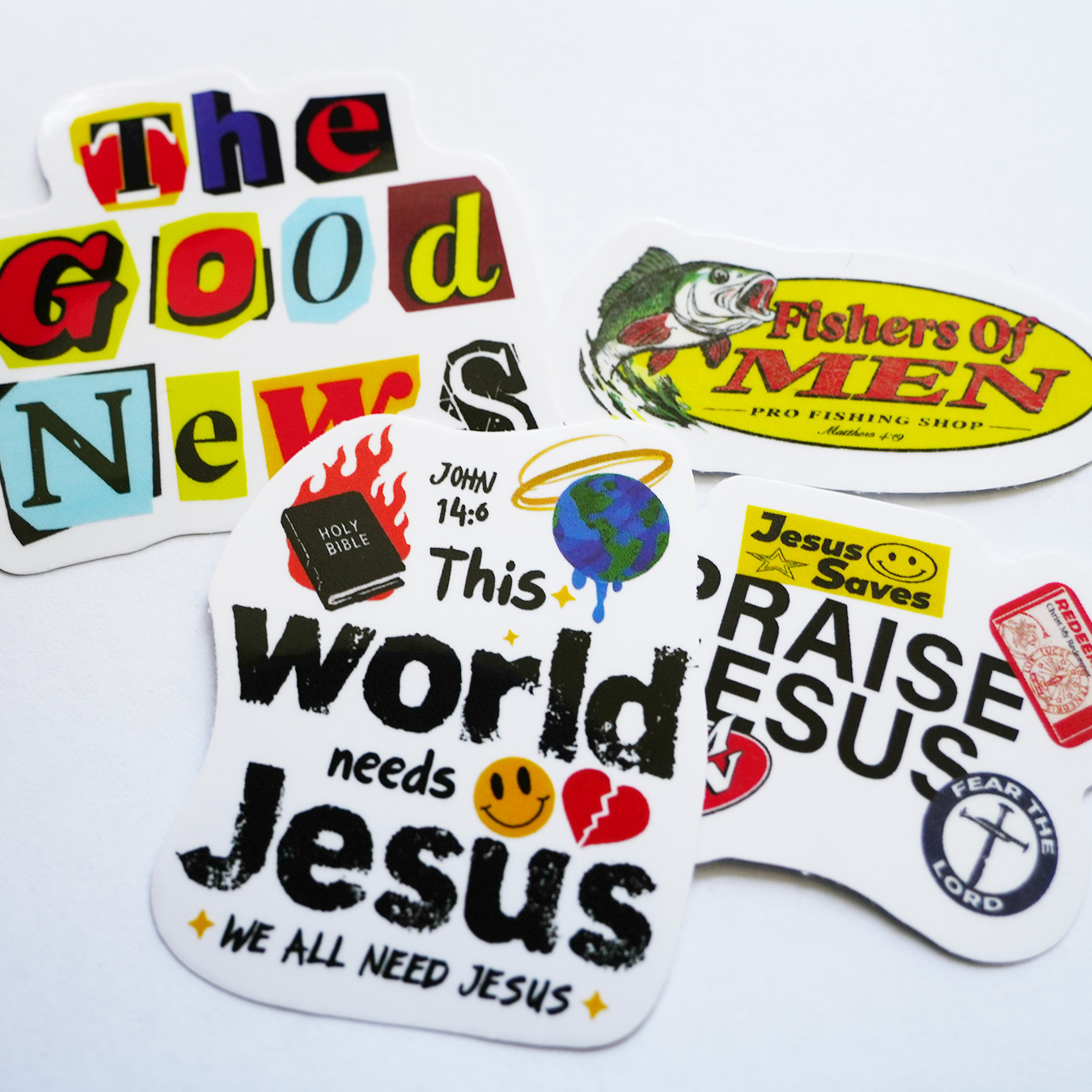 Bold Faith Street Style Christian 10 PACK STICKERS