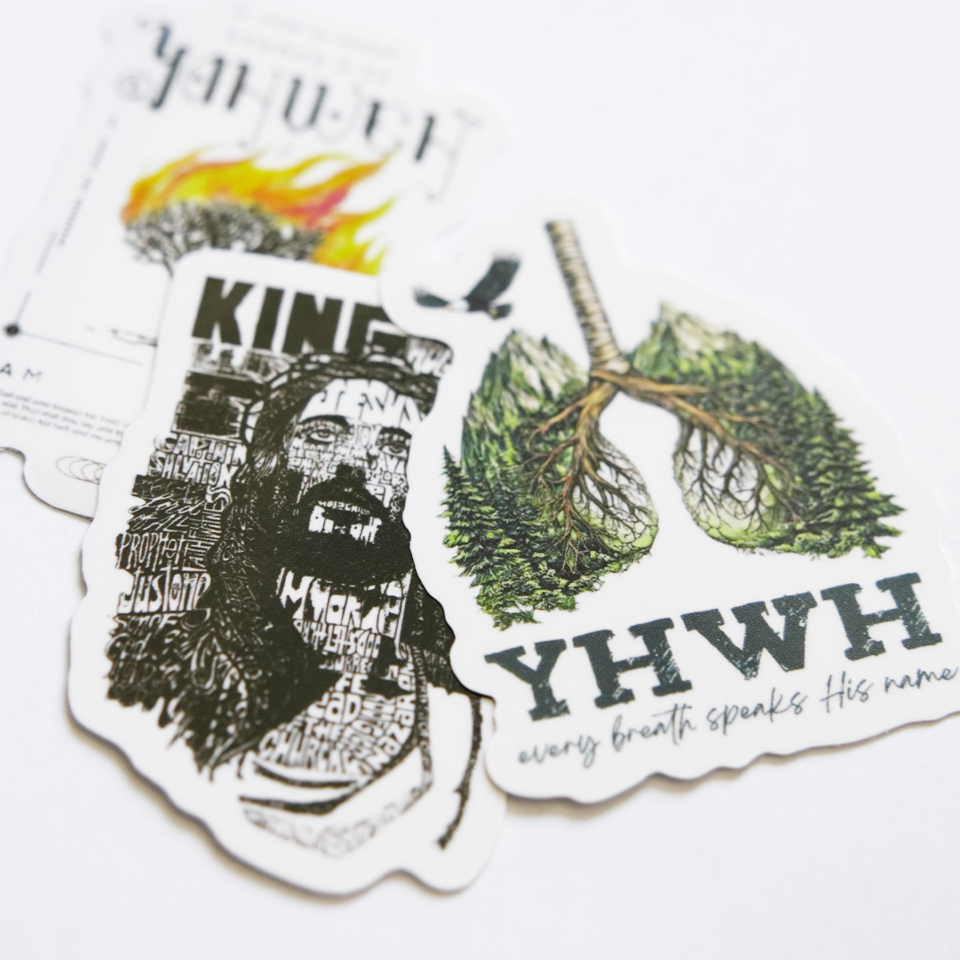 Scripture & Nature Art Christian 10 PACK STICKERS