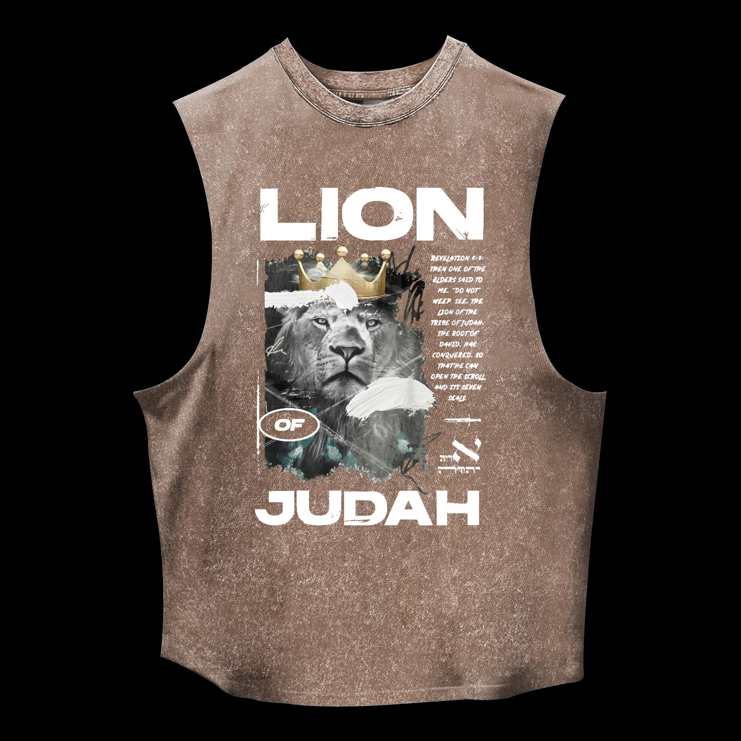 Lion Of Judah Washed Tank