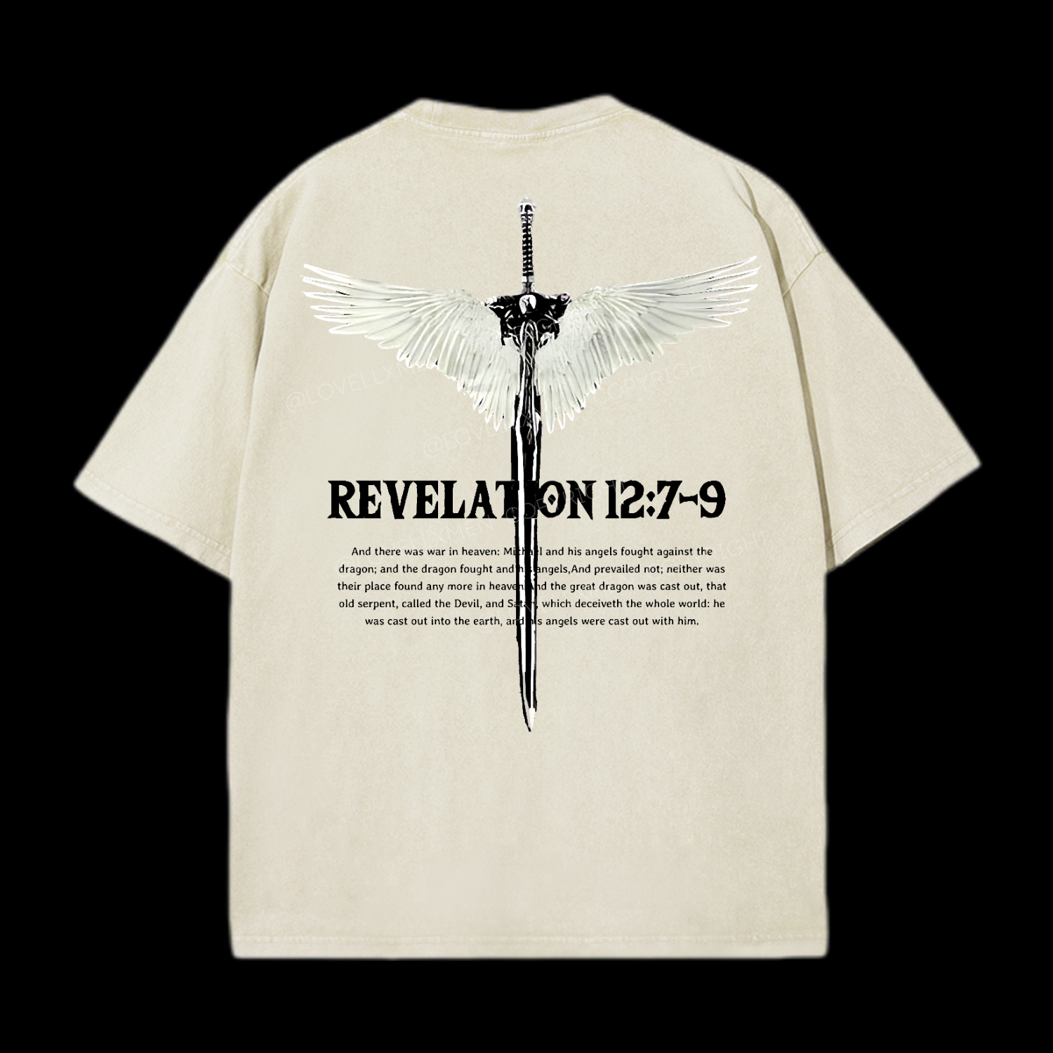 Revelation 12:7-9 Washed T-Shirt – LovellxMen