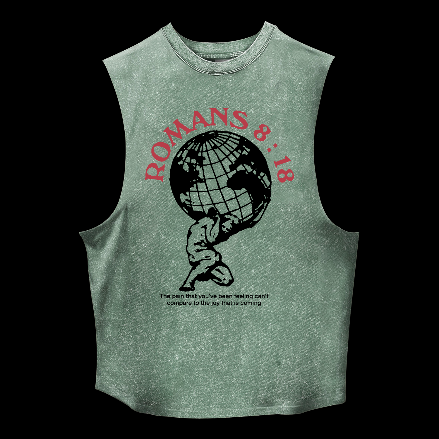 Romans 8:18 Washed Tank