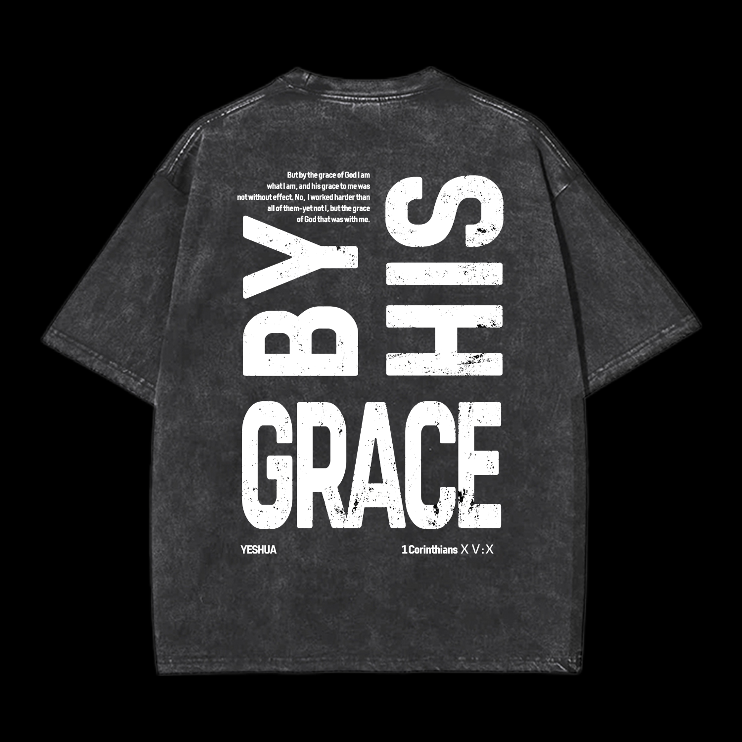By His Grace Washed T-Shirt