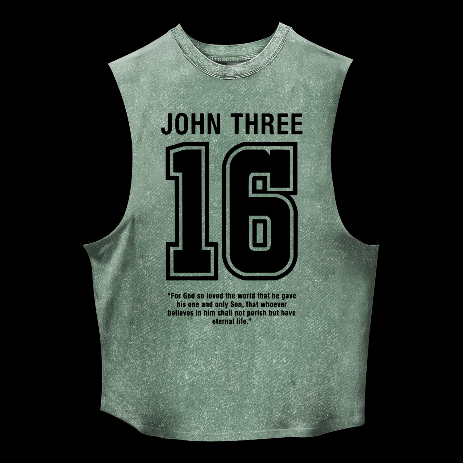 John 3:16 Washed Tank
