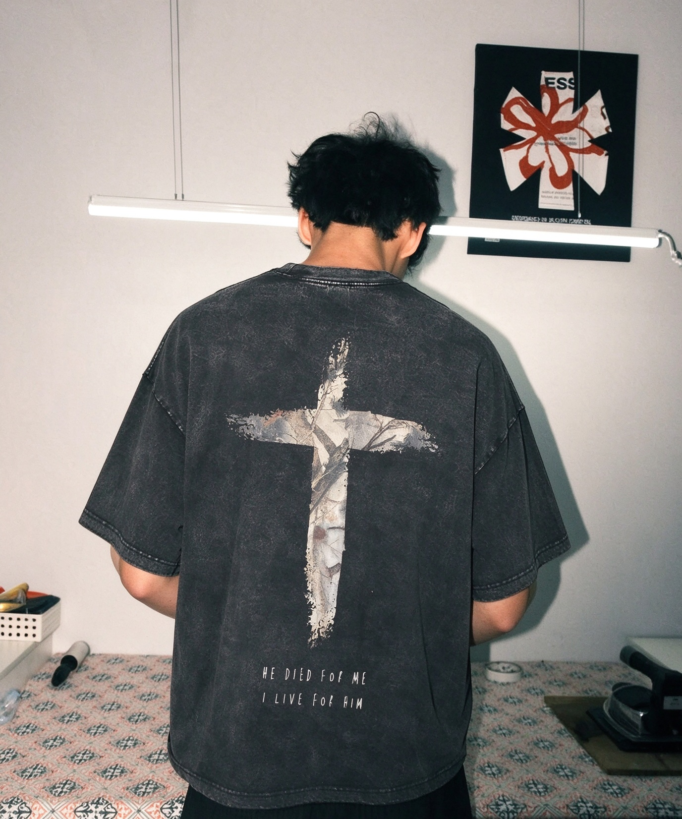 He Died For Me Washed T-Shirt