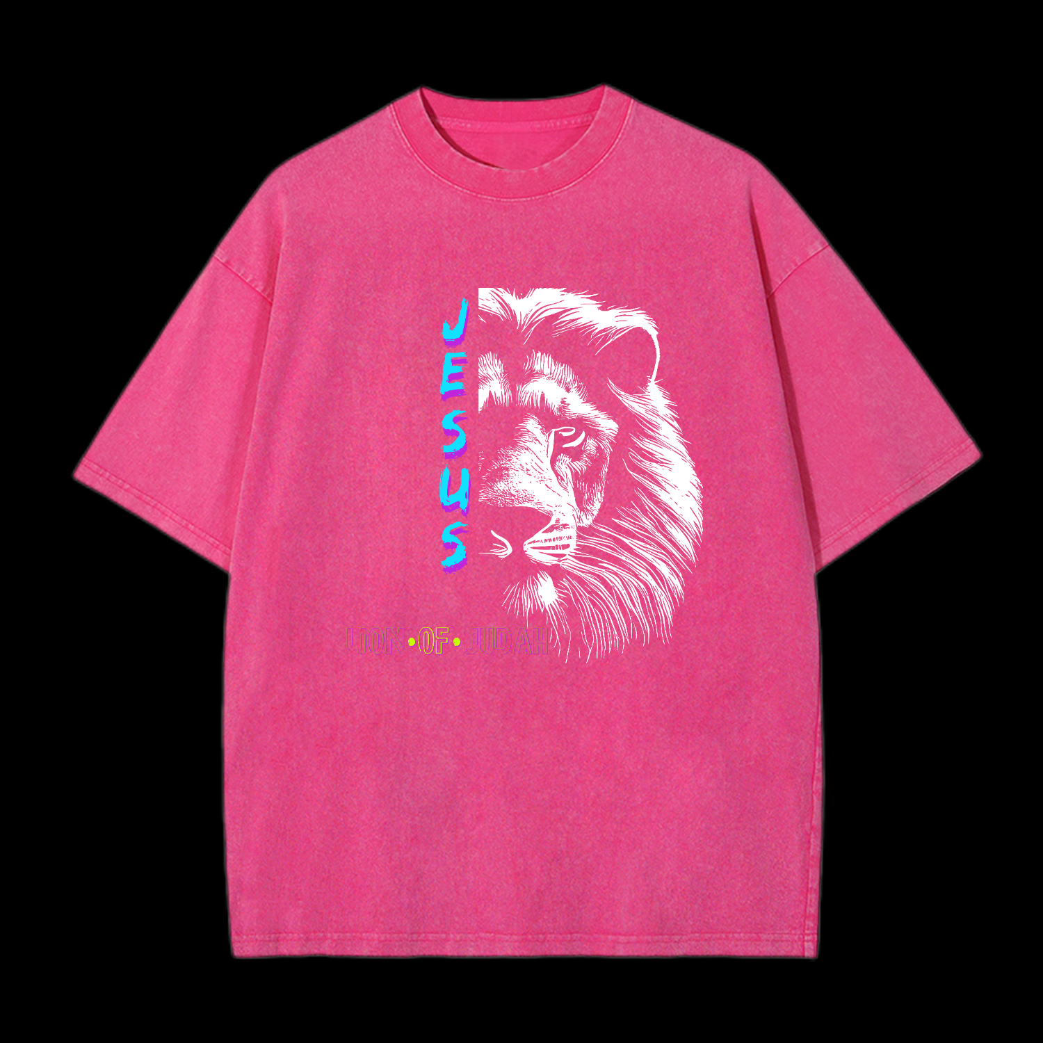 Jesus Lion Of Judah Washed T-Shirt