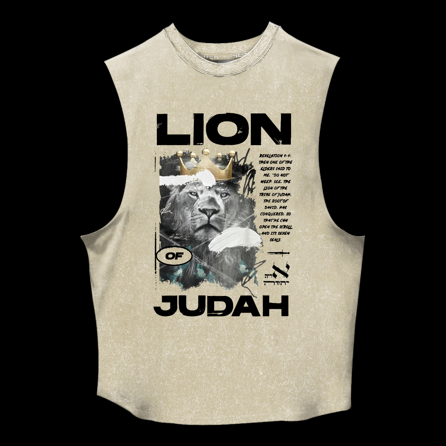 Lion Of Judah Washed Tank