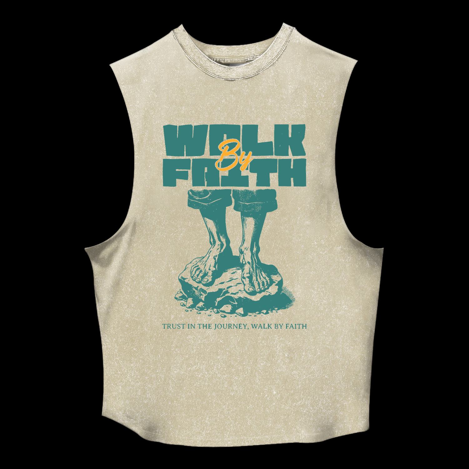 Walk By Faith Washed Tank
