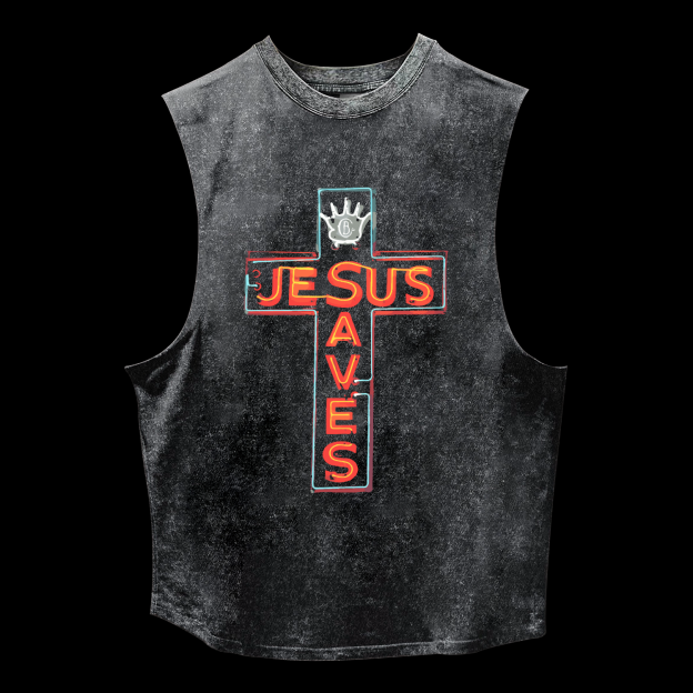 Jesus Saves Washed Tank