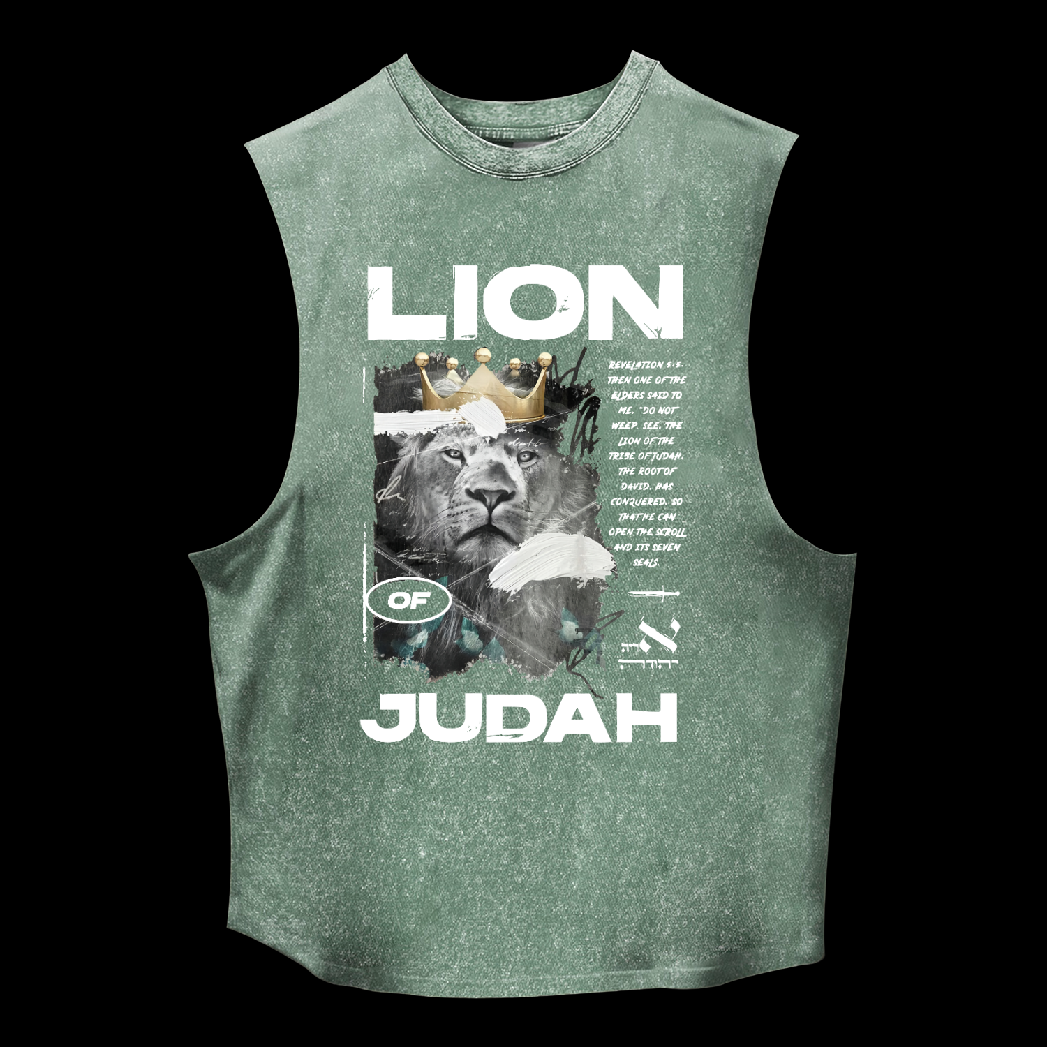 Lion Of Judah Washed Tank
