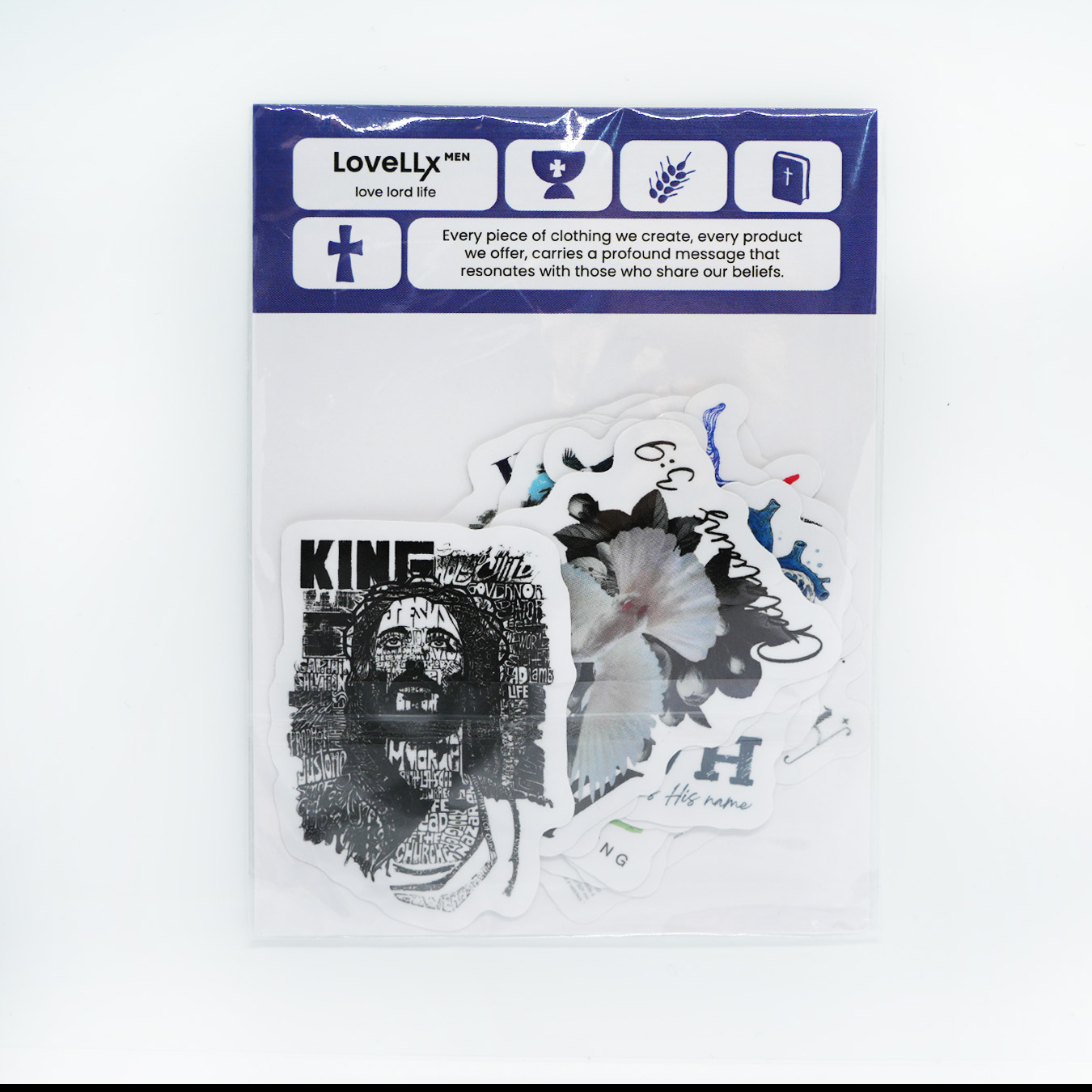 Scripture & Nature Art Christian 10 PACK STICKERS