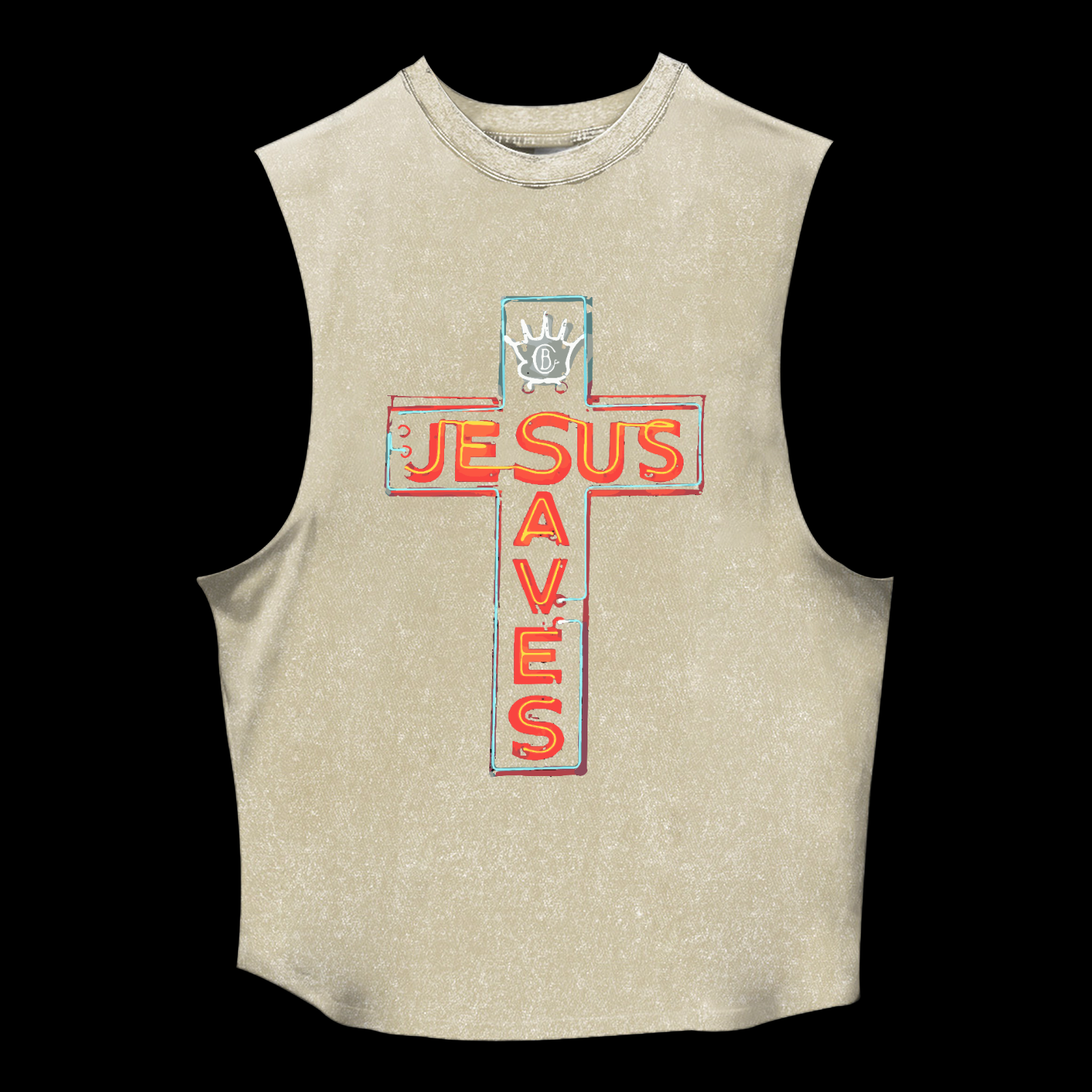 Jesus Saves Washed Tank