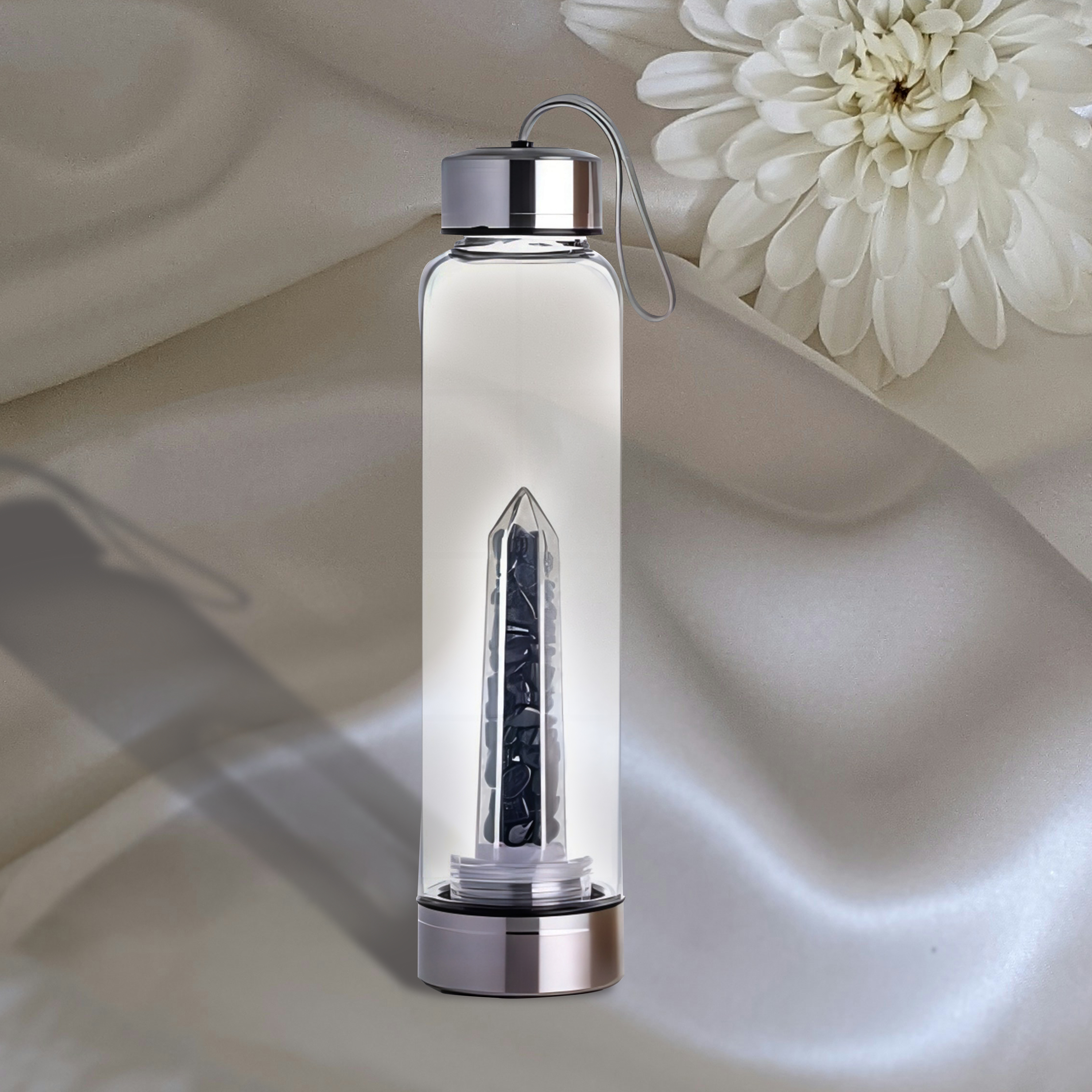 Lucklumen Crystal Elixir Feng Shui Luck & Protection Water Bottle Attracts Wealth and Success 