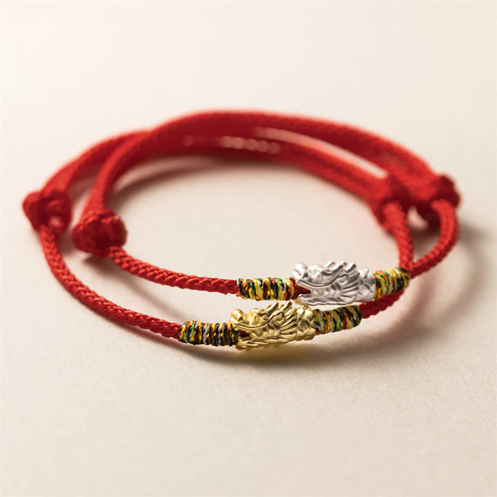 Lucklumen Buddha Stone Red String Bracelet Luck and Protection