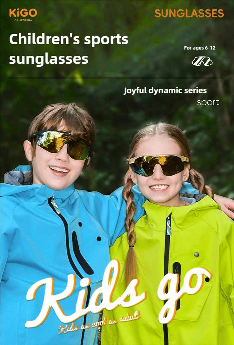 KiGO Joyful Dynamic Series Kids Sunglasses (Ages 6-12 Y)